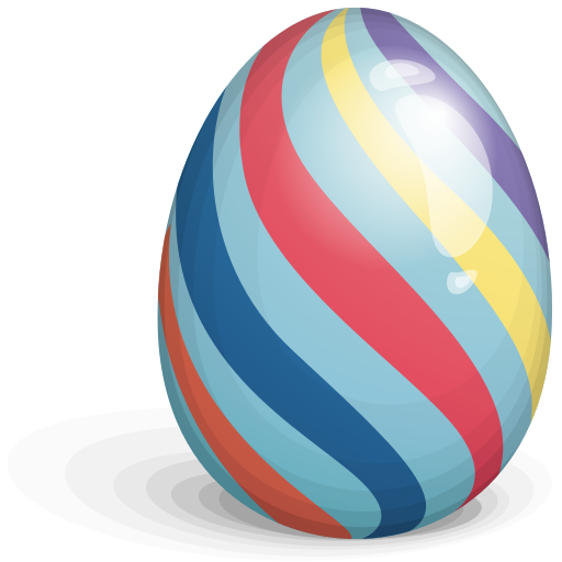 Download PNG image - Easter Eggs Stripes PNG 