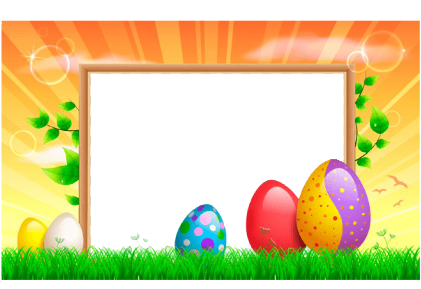 Download PNG image - Easter Frame Download PNG Image 
