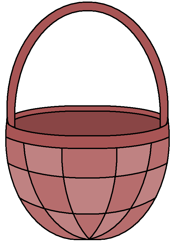 Download PNG image - Empty Easter Basket PNG Image 