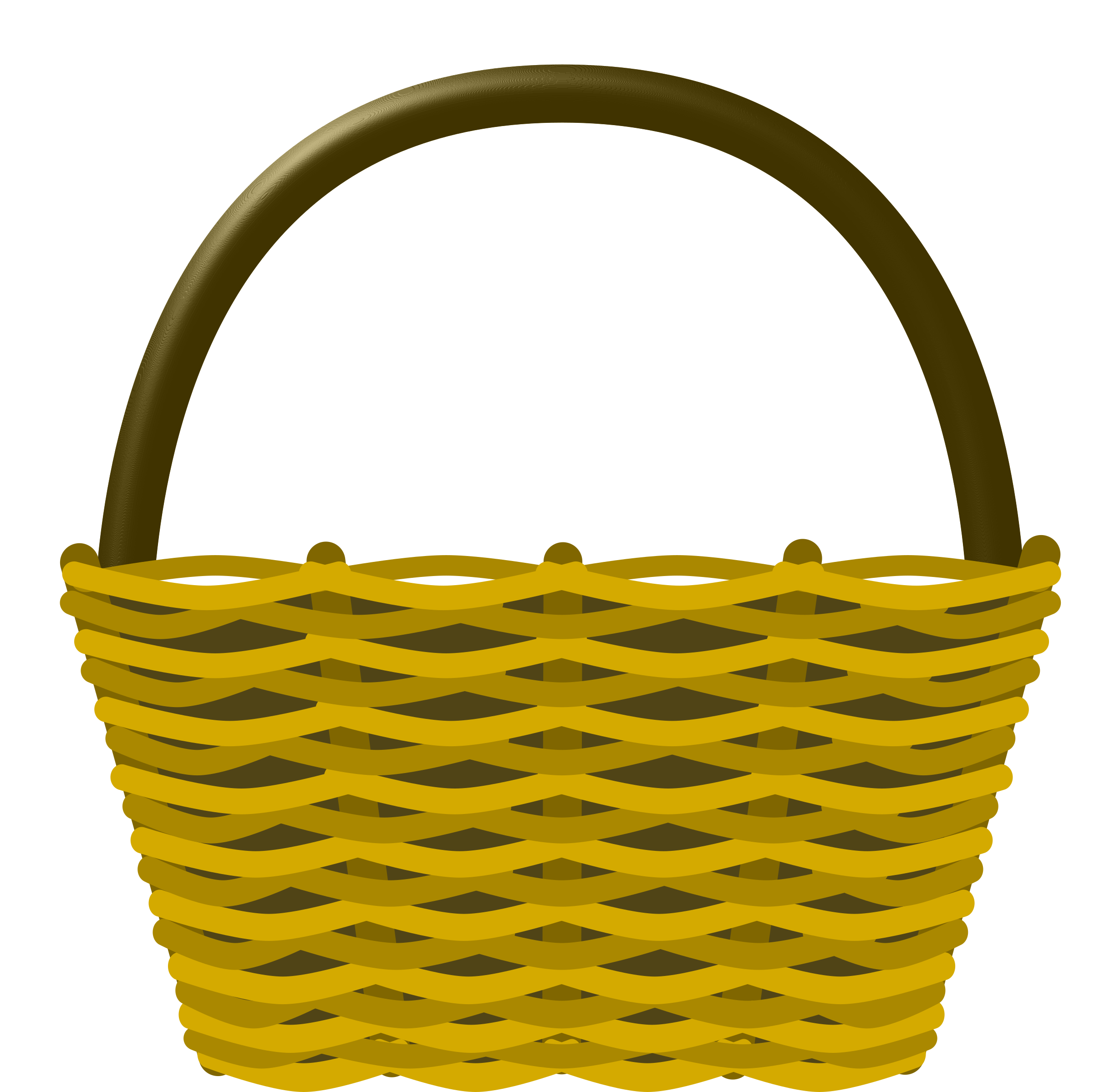 Download PNG image - Empty Easter Basket PNG Transparent Image 