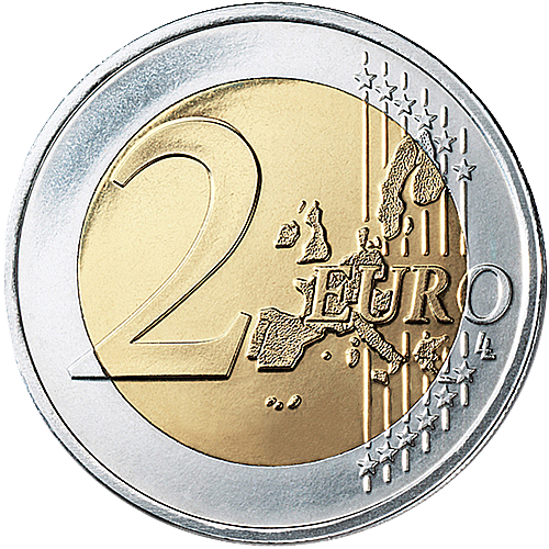 Download PNG image - Euro Coin PNG Clipart 