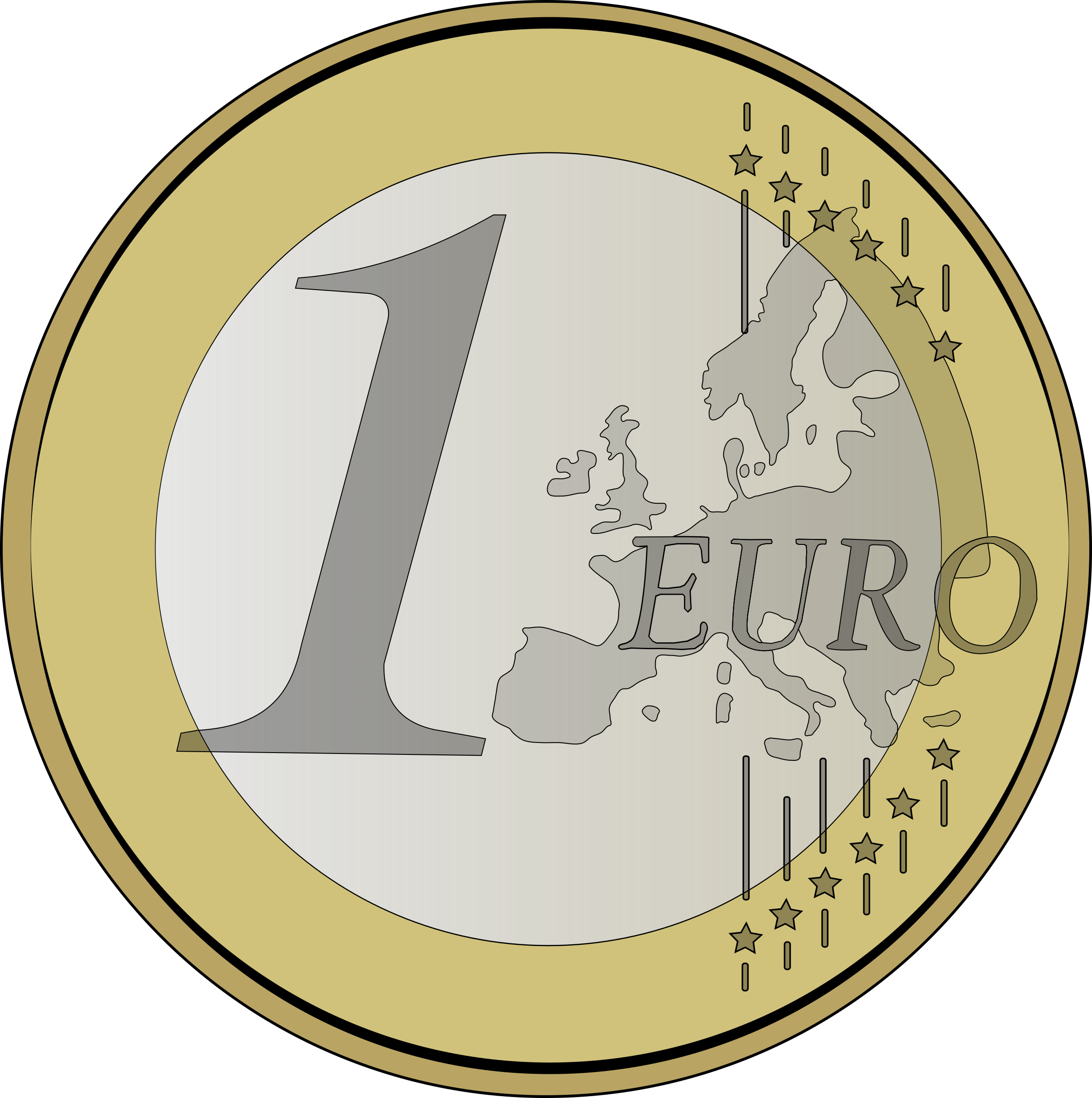 Download PNG image - Euro Coin PNG Photos 