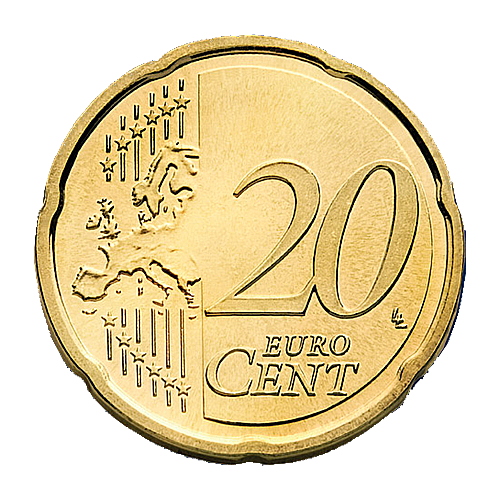 Download PNG image - Euro Coin PNG Transparent Image 