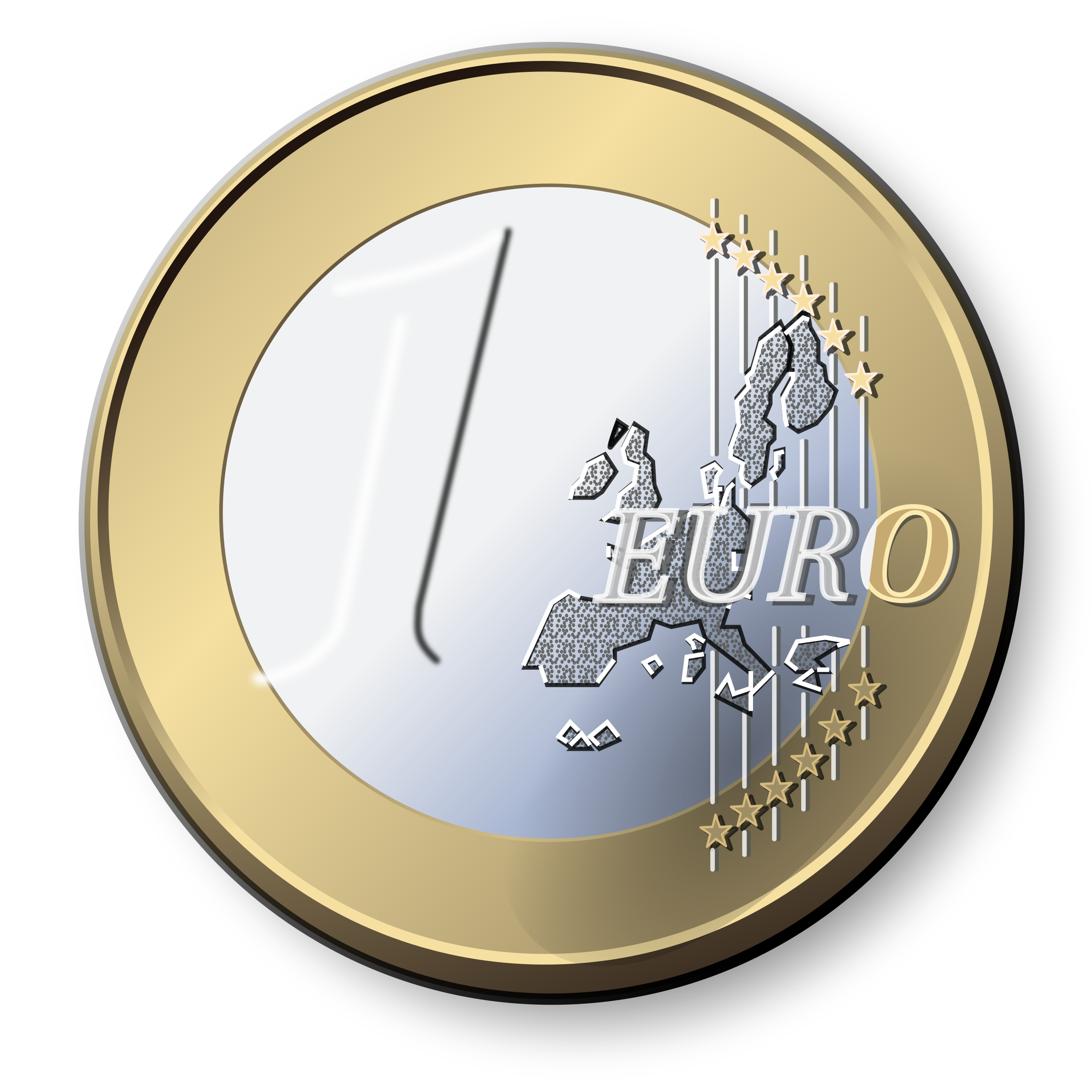 Download PNG image - Euro Coin Transparent Background 