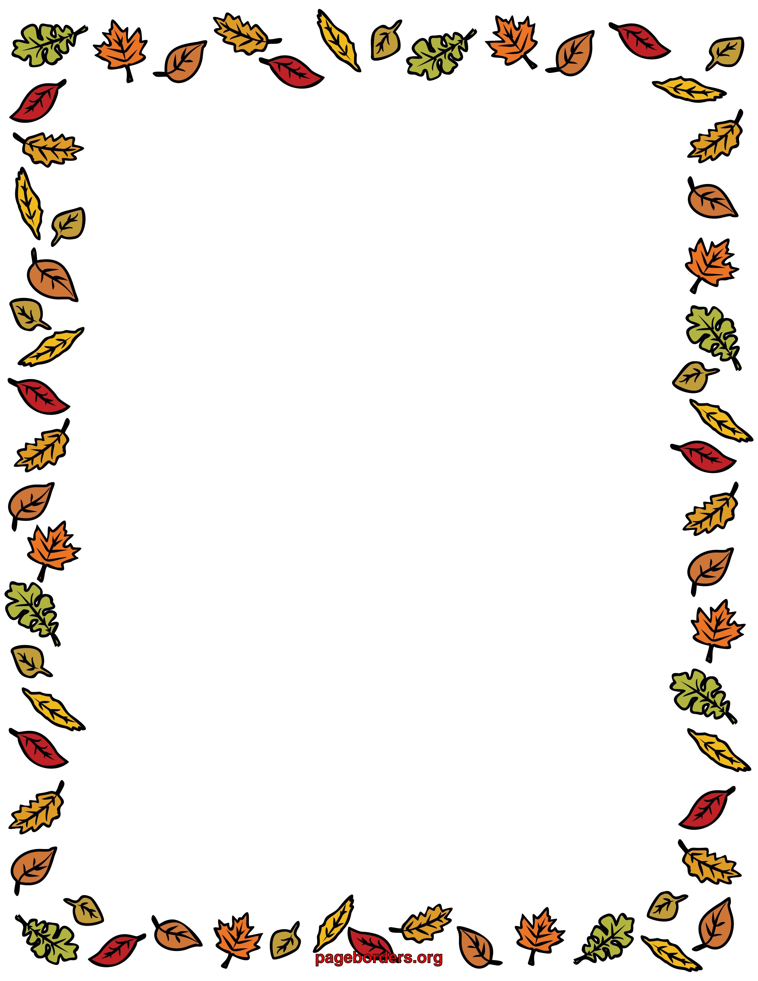 Download PNG image - Fall Border PNG Clipart 