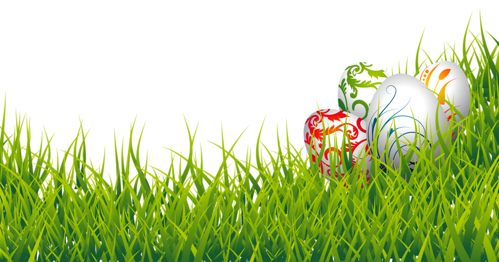 Download PNG image - Floral Design Easter Eggs In Grass PNG 
