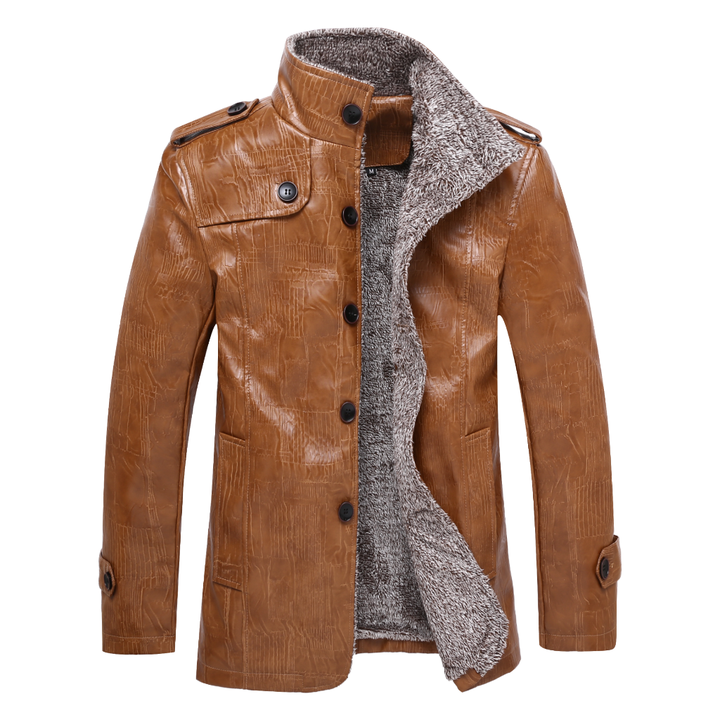 Download PNG image - Fur Lined Leather Jacket PNG Clipart 