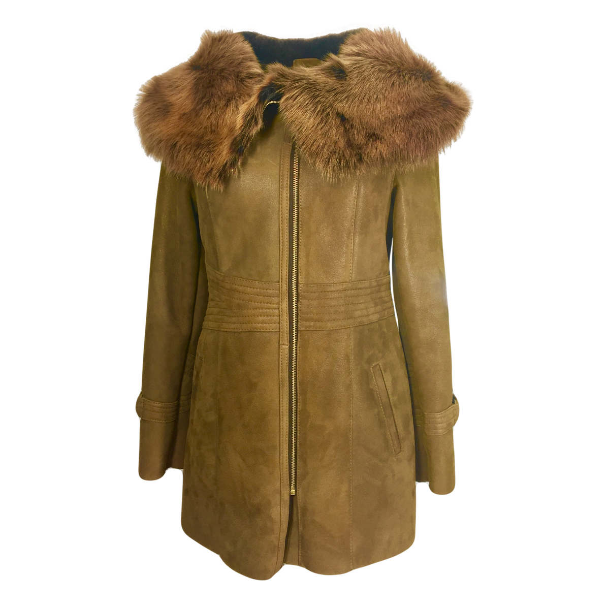 Download PNG image - Fur Lined Leather Jacket Transparent Background 