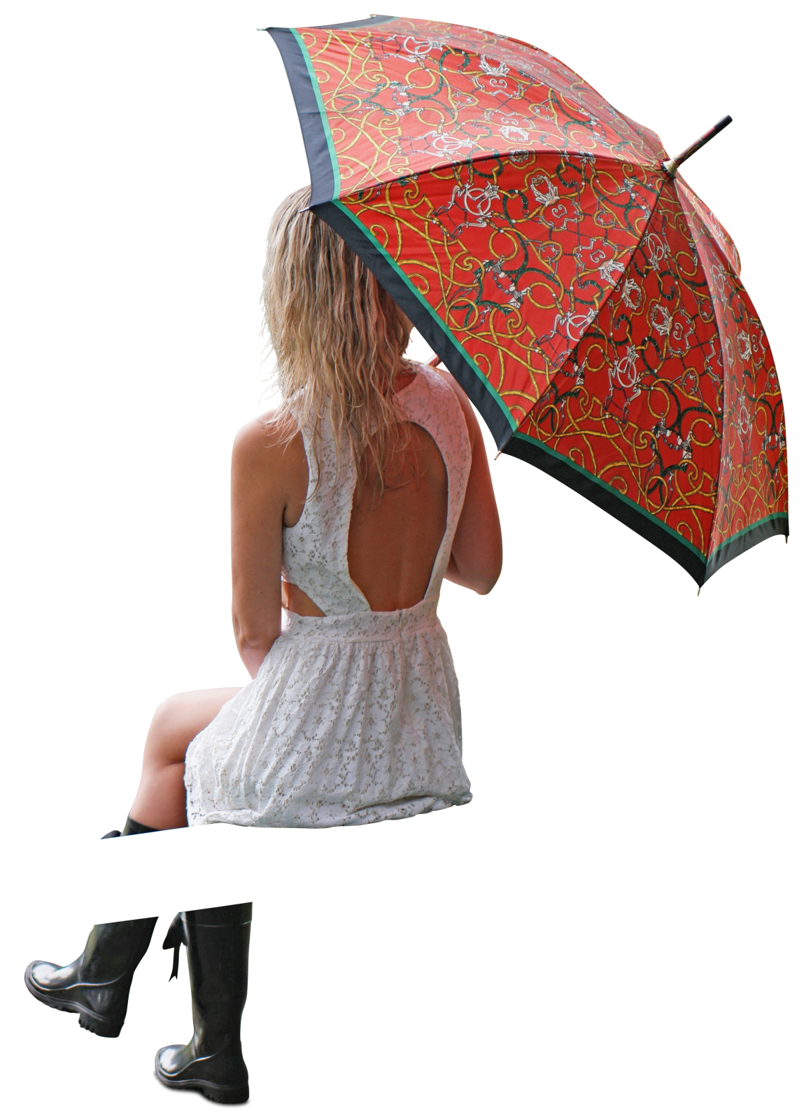 Download PNG image - Girl Umbrella PNG Clipart 