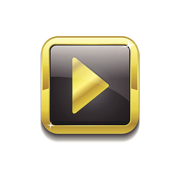 Download PNG image - Gold Play Button PNG Pic 