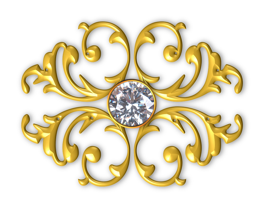 Download PNG image - Golden Ornaments PNG HD 