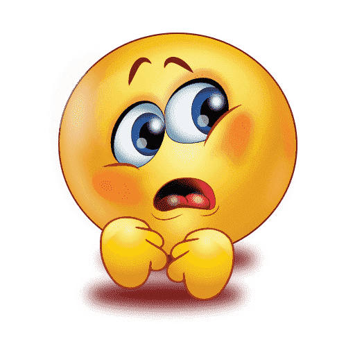 Download PNG image - Gradient Scared Emoji PNG Pic 