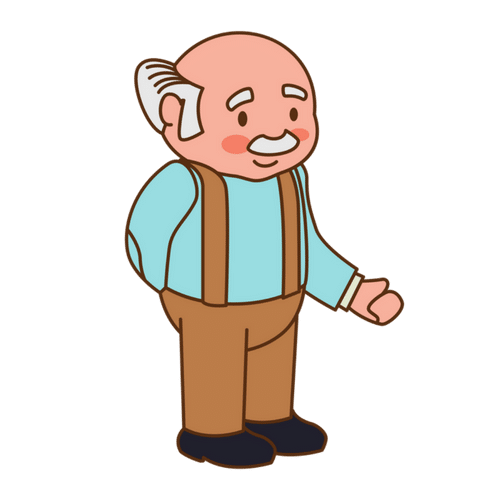 Download PNG image - Grandfather PNG Clipart 