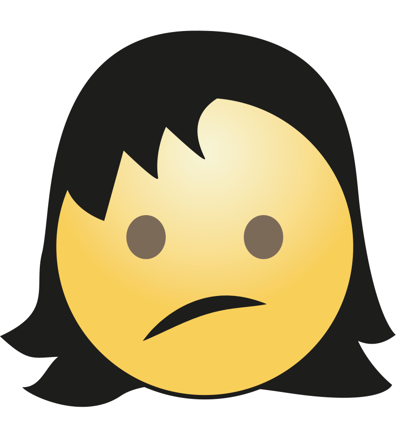Download PNG image - Hair Girl Emoji PNG Image 