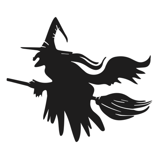 Download PNG image - Halloween Silhouette Witch PNG File 