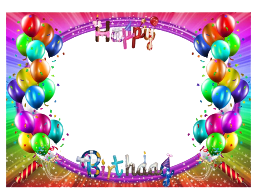 Download PNG image - Happy Birthday Frame PNG HD 