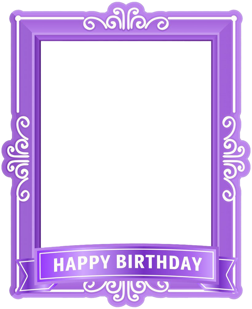 Download PNG image - Happy Birthday Frame PNG Photo 