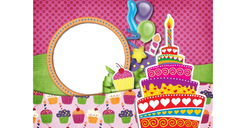 Download PNG image - Happy Birthday Frame PNG Picture 
