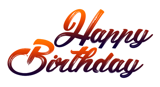 Download PNG image - Happy Birthday Text PNG Clipart 
