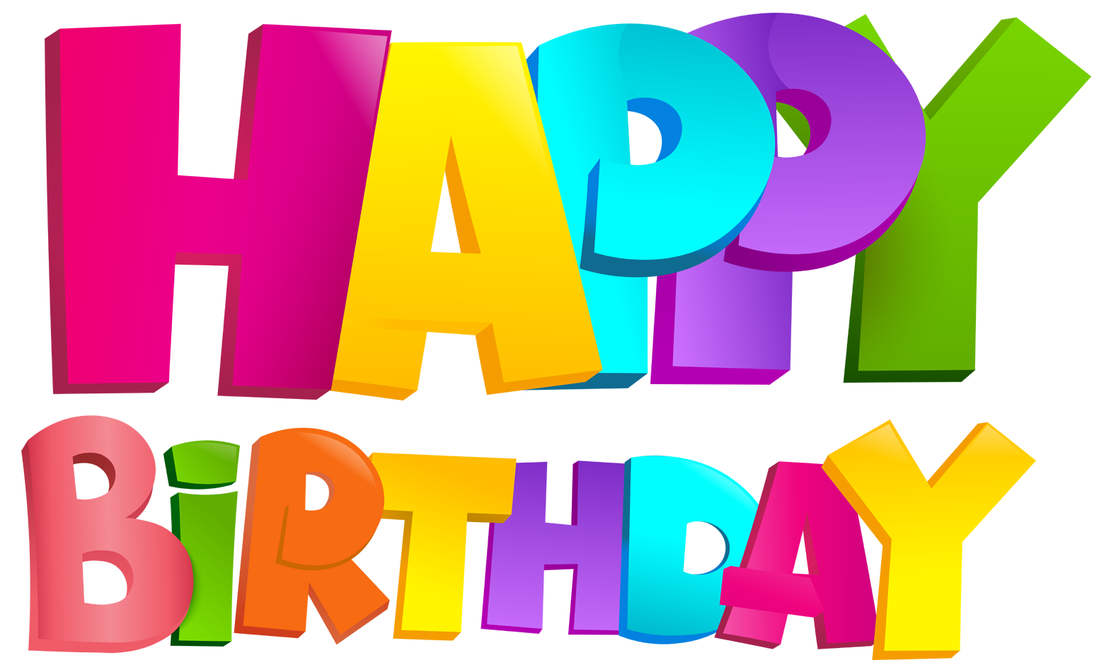 Download PNG image - Happy Birthday Text Transparent PNG 