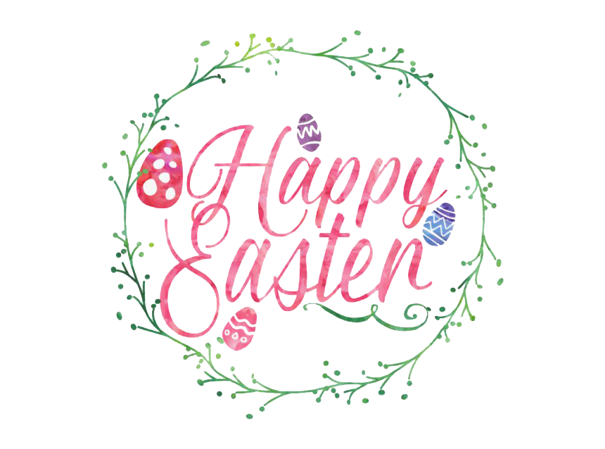 Download PNG image - Happy Easter Text PNG File 
