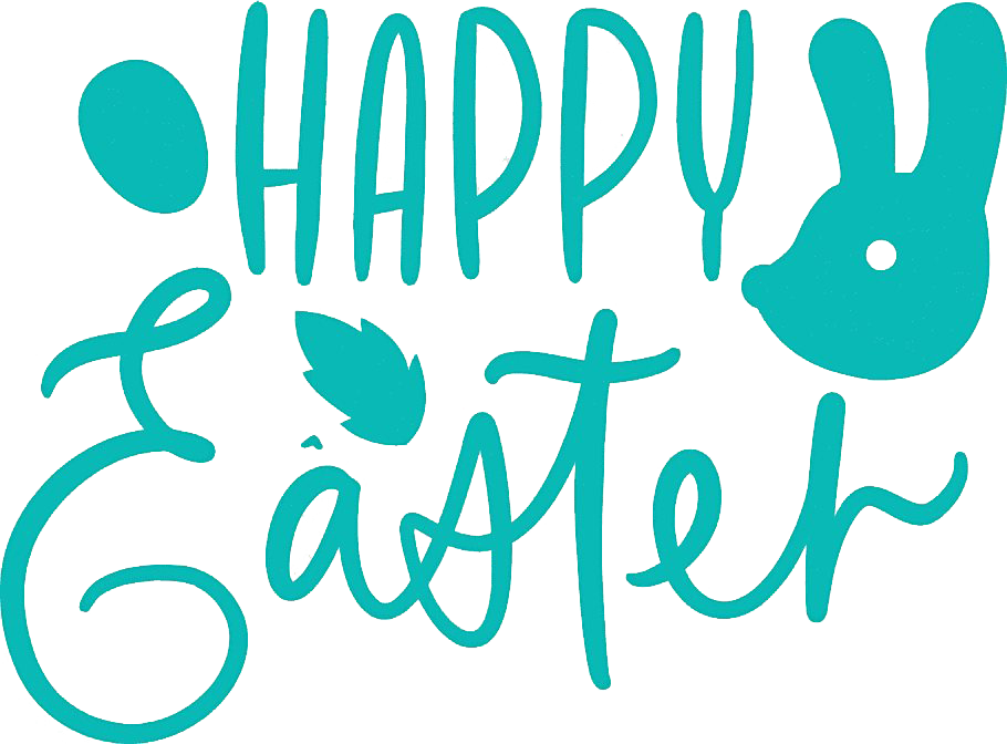Happy Easter Text PNG HD