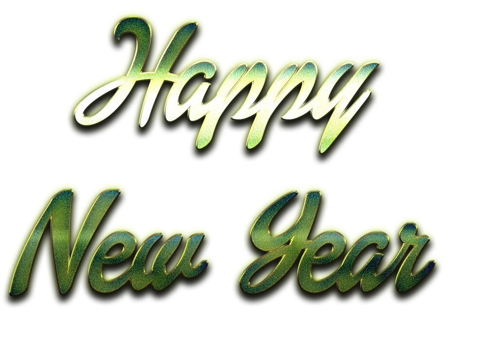 Download PNG image - Happy New Year Letter PNG File 