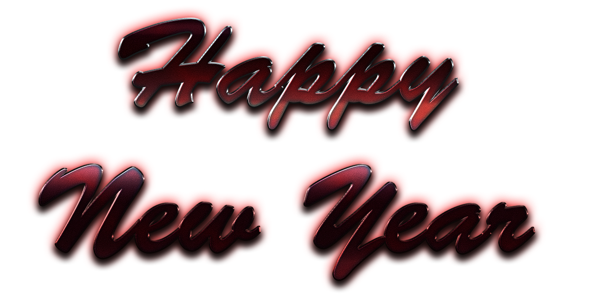 Download PNG image - Happy New Year Letter PNG Free Download 