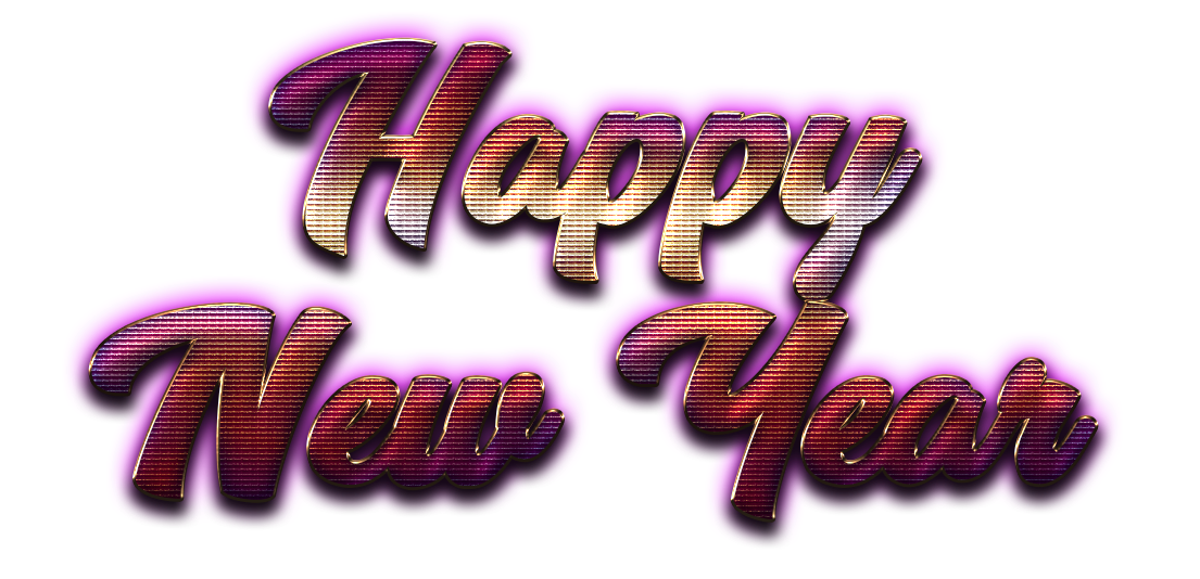 Download PNG image - Happy New Year Letter PNG HD 
