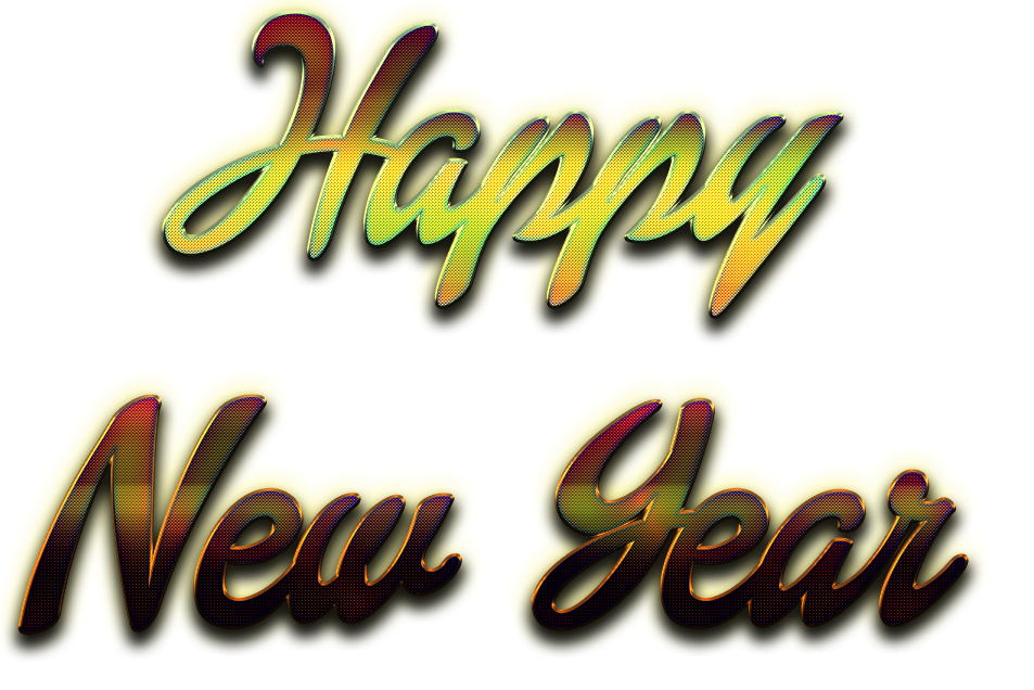 Download PNG image - Happy New Year Letter Transparent Background 