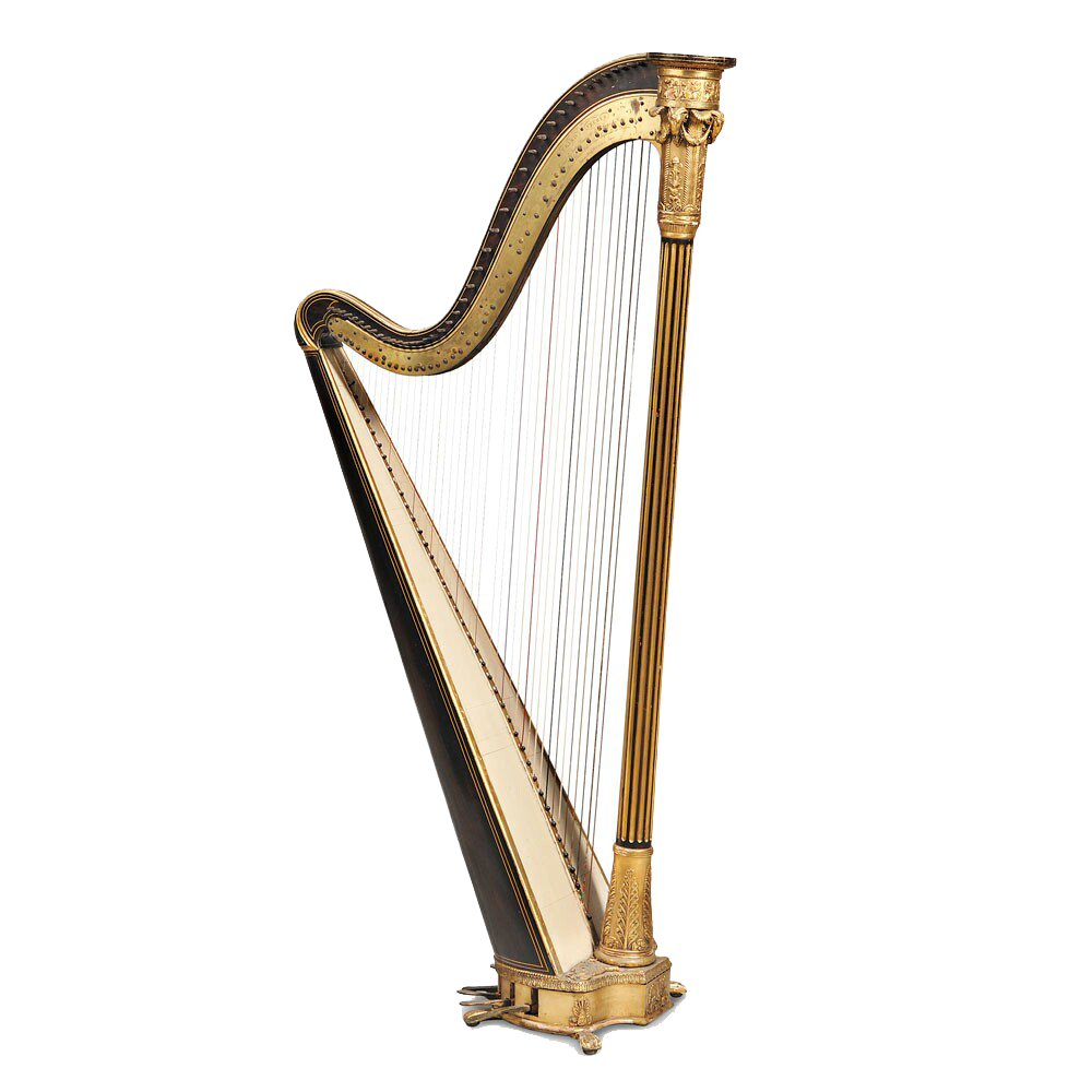 Download PNG image - Harp PNG Clipart 
