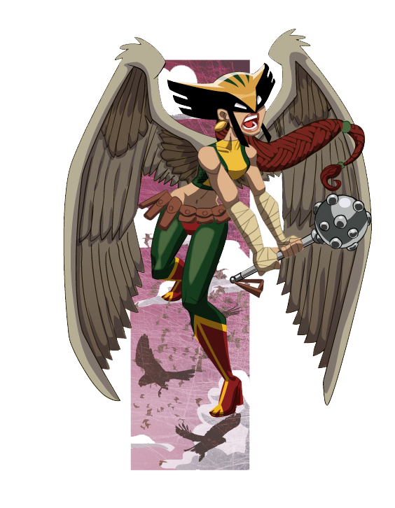Download PNG image - Hawkgirl Transparent PNG 