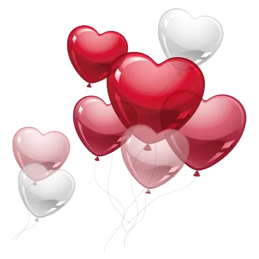Download PNG image - Heart Balloon PNG File 