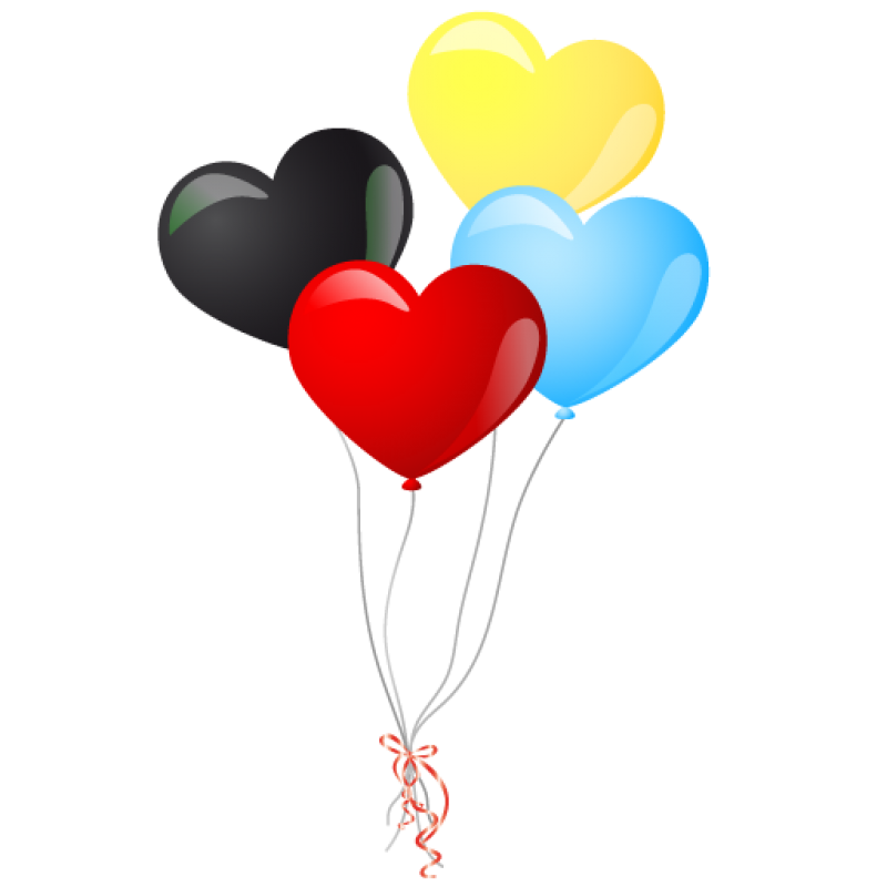 Download PNG image - Heart Balloon PNG Photo 