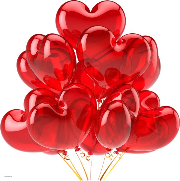 Download PNG image - Heart Balloon Transparent Background 