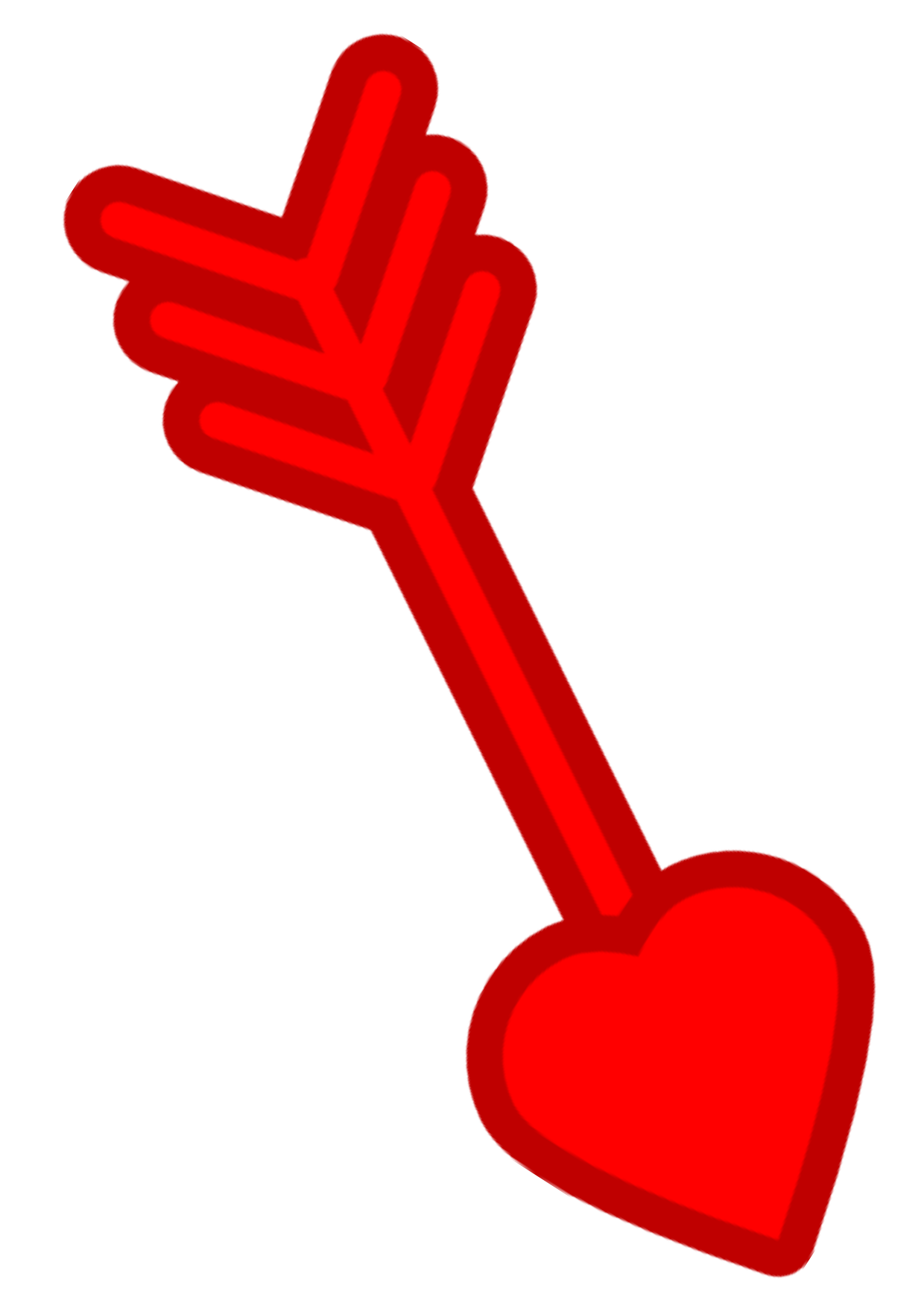 Download PNG image - Heart Cupid Arrow Transparent Background 