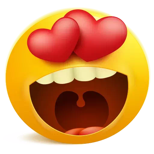 Download PNG image - Heart Eyes Emoji PNG Transparent Picture 