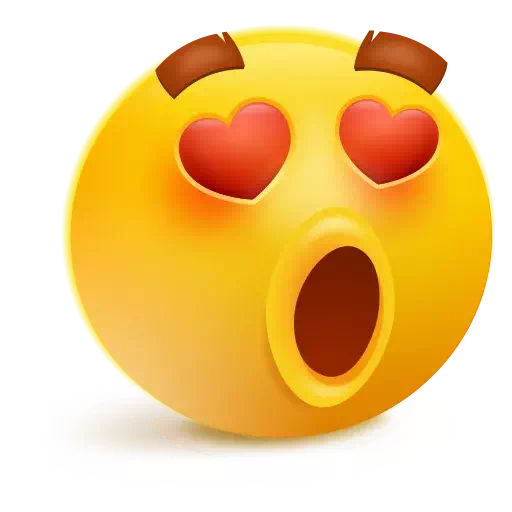 Download PNG image - Heart Eyes Emoji PNG Transparent 