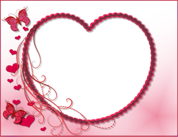 Download PNG image - Heart Frame PNG Photo 
