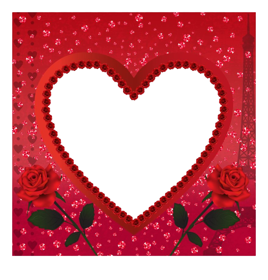 Download PNG image - Heart Romantic Frame PNG Photos 