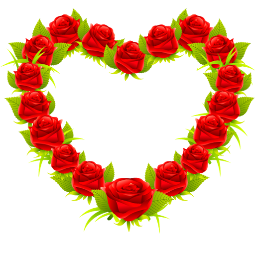 Download PNG image - Heart Rose Transparent Background 
