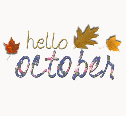Download PNG image - Hello October PNG Clipart 