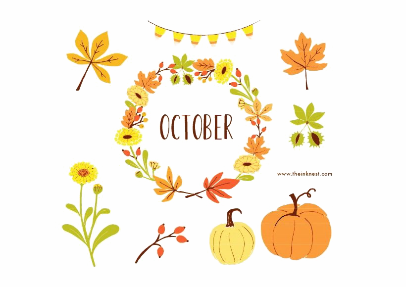 Download PNG image - Hello October PNG Image 