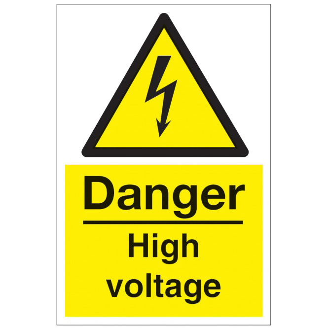 Download PNG image - High Voltage Sign PNG Photos 