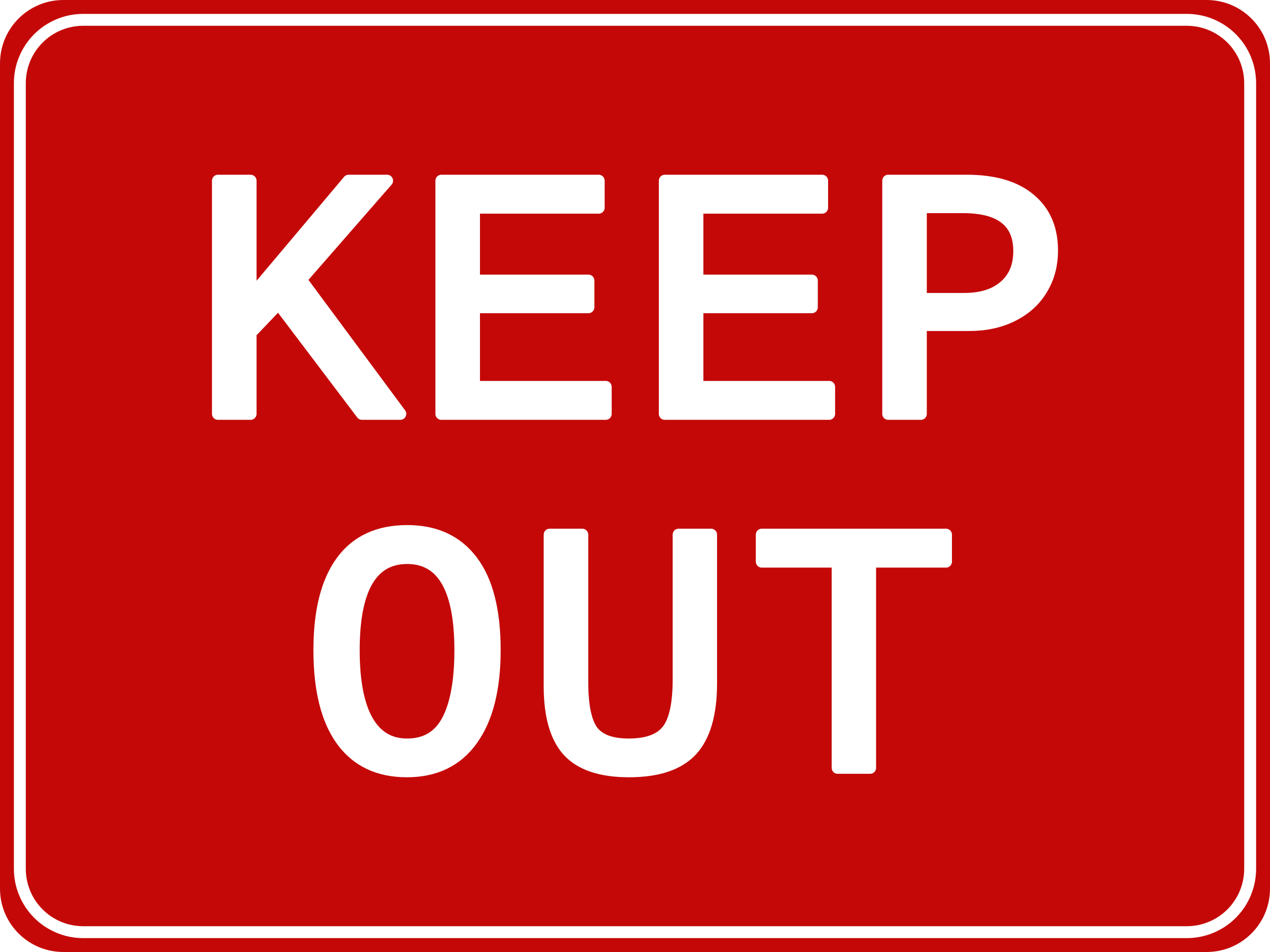 Download PNG image - Keep Out PNG Picture 