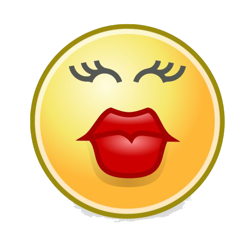 Download PNG image - Kiss Smiley PNG File 