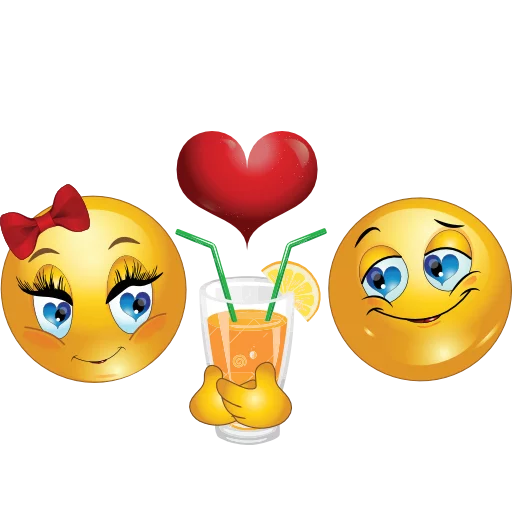 Download PNG image - Love Emoji Background PNG 
