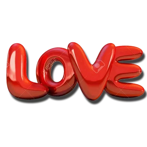 Download PNG image - Love Word Text PNG File 