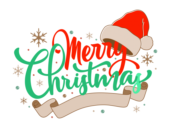 Download PNG image - Merry Christmas Word Transparent Background 