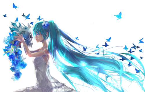 Download PNG image - Miku Hatsune PNG Clipart Background 